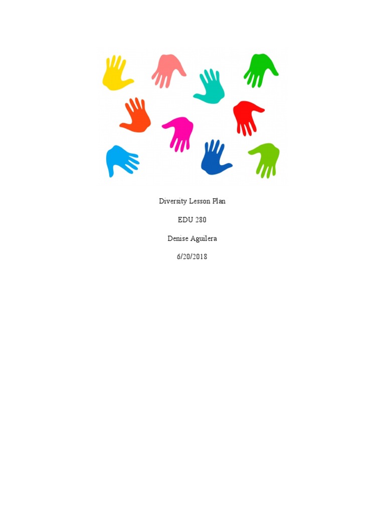 Diversity Lesson Plan Artifact | PDF | Cognition | Learning