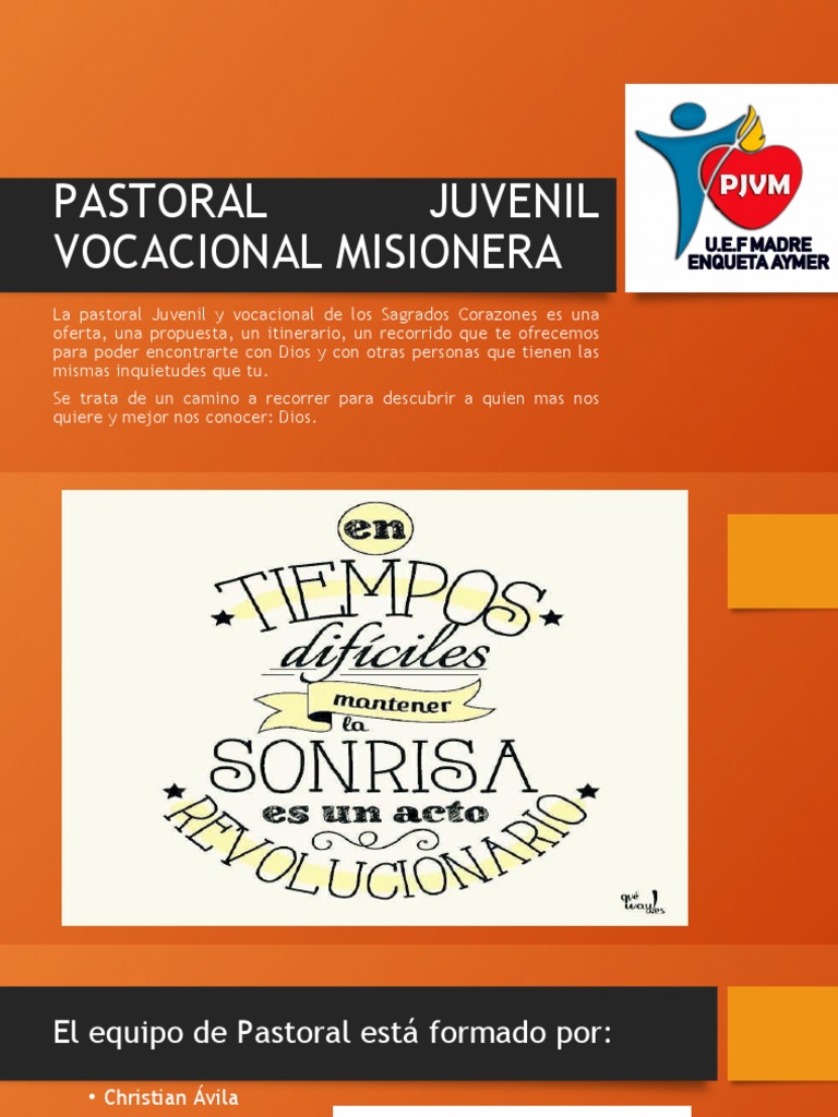Pastoral Juvenil: Encuentra tu Vocación | PDF | Religión y creencia ...