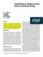 GMPE Shallow Crustal EQ-paper (Sadigh Chang Egan 1997) PDF
