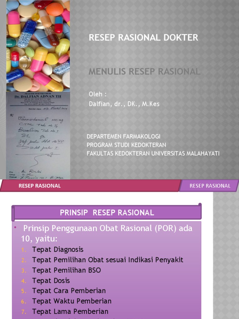 Resep Rasional untuk Terapi Obat | PDF | Kesehatan Holistik | Sains ...