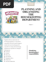 Planning and Organizing THE Housekeeping Department