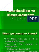 Introduction To Measurement