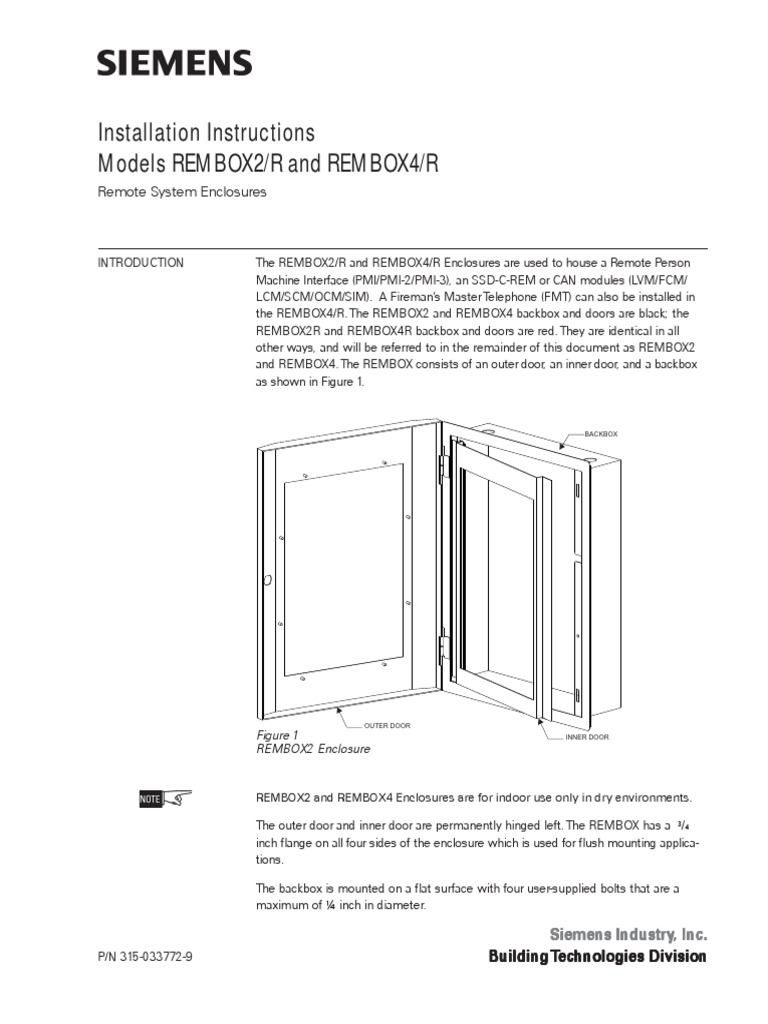 REMBOX2/R and REMBOX4/R Installation Guide | PDF | Electrical Wiring ...