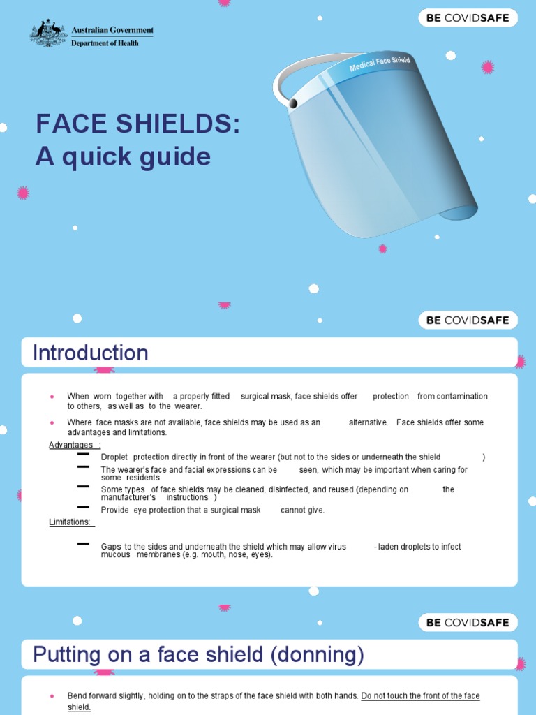 Coronavirus Covid 19 Face Shields A Quick Guide | PDF | Public Health ...