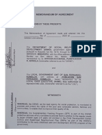Memorandum of Agreement (Moa) SFP 10TH Cycle