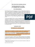 Comisión Teológica Internacional (Cti) - La Sinodalidad en La Vida y en La Misión de La Iglesia (2018)