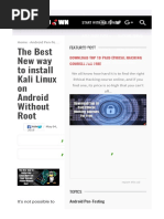 Install Kali Linux On Android Without Root - HTML