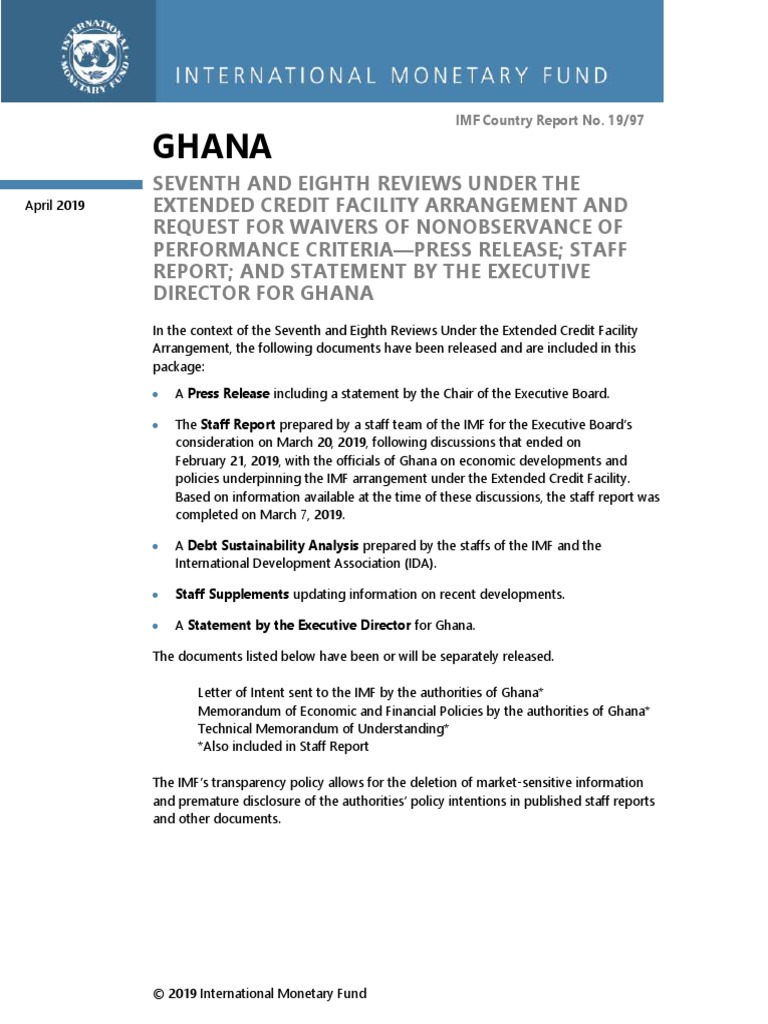 Ghana Imf Fiscal Policy Government Budget Balance