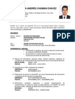 CV Kevin Andrés Chumán Chávez - Ing Civil PDF