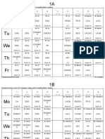 Classes' Timetable PDF