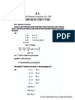 B. E. Discrete Structure: Third Semester Examination, Dec-2006