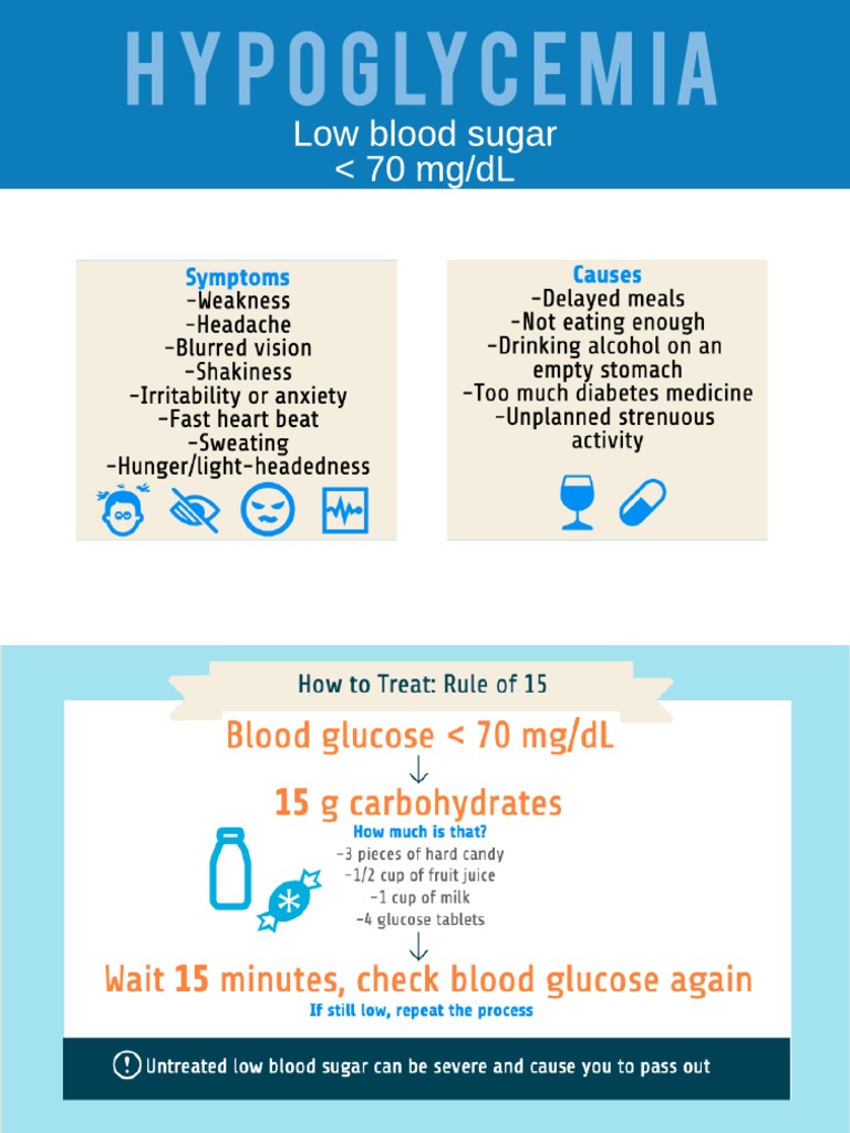 Hypoglycemia Handout | PDF