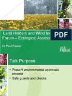 Land Holders and Wind Industry Forum - Ecological Assessments
