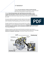 Bagaimanakah CVT Bekerja