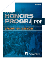 Honors Graduation - Spring 2020 - Program FINAL