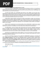 ATIVIDADE RESUMO DO TEXTO importância da Administração para o mundo