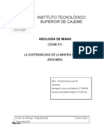 La Sostenibilidad de La Minería Moderna - Tarea