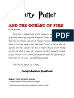 MODULE Harry Potter and The Goblet of Fire