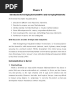 Introduction To Surveying Instrument Use and Surveying Fieldworks