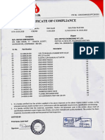 CERTIFICATE OF COMPLIANCE of CHETAN CORPORATION OC-065