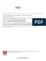 The Human Right To Die Wuth Dignity (Res) PDF