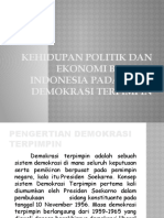Kehidupan Politik Dan Ekonomi Bangsa Indonesia Pada Masa Demokrasi Terpimpin