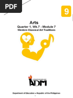 Arts9 Q1 Mod6 Western Classical Art Traditions V3 Pdf Sculpture Mosaic