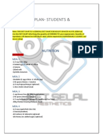 Nutrition Plan Students1 PDF