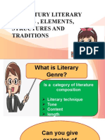 21 Century Literary Genres, Elements, Structures and Traditions