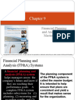 Financial Planning and Analysis: The Master Budget