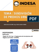 Subdivisión de predios urbanos: requisitos y procedimiento