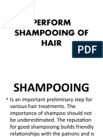 Perform Shampooing of Hair