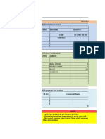 Sand Filling in Foundation Cost Analysis Excel Sheet