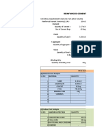 Reinforced Cement Concrete Work Rate Analysis Sheet 124