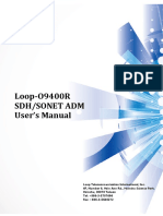 Loop-O9400R Sdh/Sonet Adm User's Manual