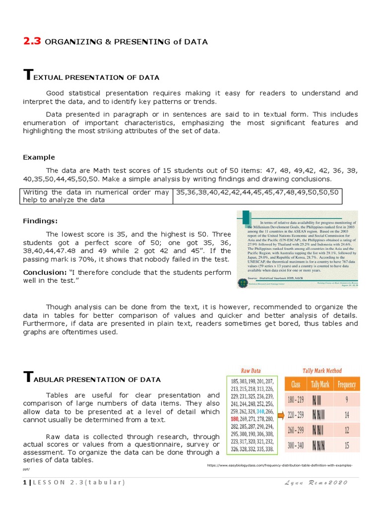 Lesson 2 3 Tabular Pdf Integer Science