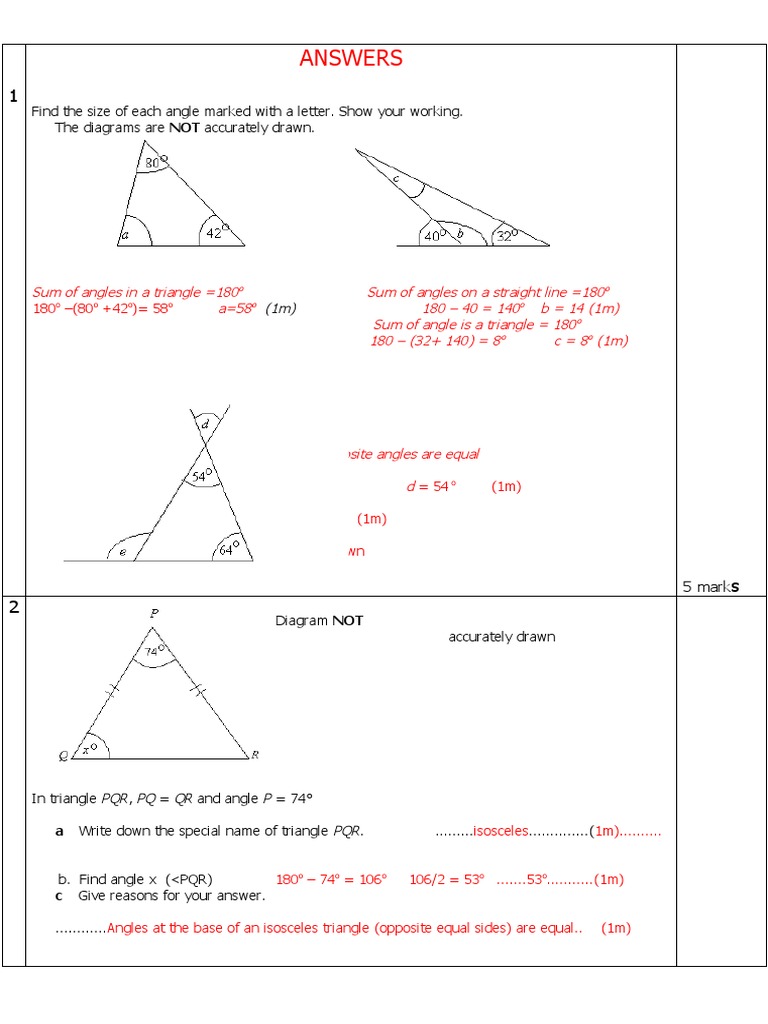 Geometry Problem Solutions | PDF | Area | Triangle