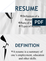 resume