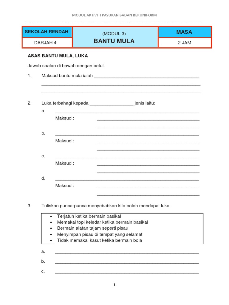Sr Modul 3 Bantu Mula Pdf