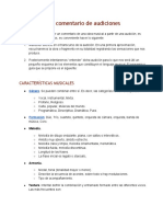 Esquema Comentario Audicion PDF