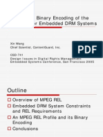 Profiling and Binary Encoding of The MPEG REL For Embedded DRM Systems Slides