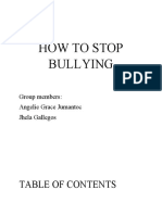 How To Stop Bullying