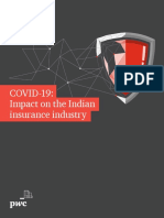 PWC - Covid-19 Impact On The Indian Insurance Industry