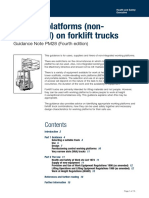 Working Platforms (Nonintegrated) on Forklift Trucks