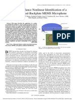 Harmonic Balance Nonlinear Identification of A Capacitive Dual-Backplate MEMS Microphone