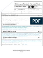 DP World Posorja Multipurpose Terminal - Terminal Works: Non-Conformance Report