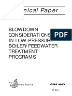 Technical Paper: Blowdown Considerations in Low-Pressure Boiler/Feedwater Treatment Programs