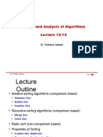 Design and Analysis of Algorithms Lecture 12-14: Dr. Farhana Jabeen