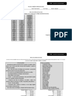 Prova - Avaliaçao - Fluência - Leitura - REGISTO - DESEMPENHO PDF