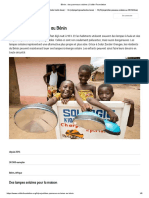 Bénin - Des Panneaux Solaires - Collibri Foundation
